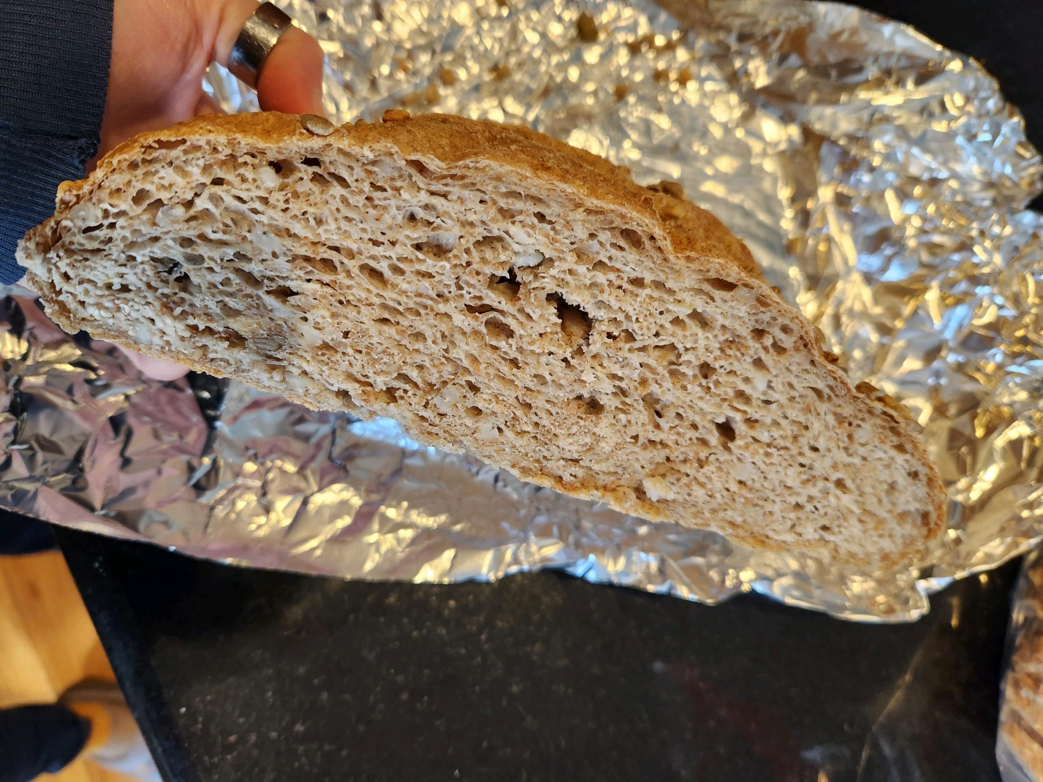 Inside of bread sticky and moist The Fresh Loaf